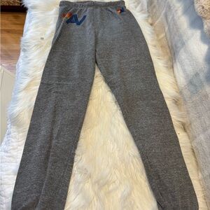 Aviator Nation Charcoal Kids Joggers with Colorful Logo